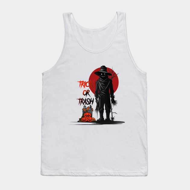 trick or trash scarecrow Tank Top by HocheolRyu